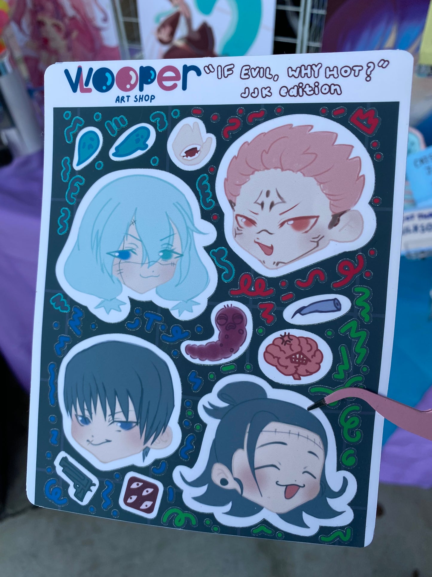 JJK If Evil Why Hot? Sticker Sheet